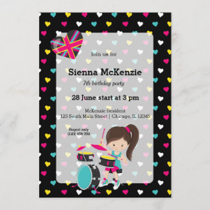 Rockstar party kaart