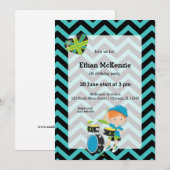 Rockstar party kaart (Voorkant / Achterkant)