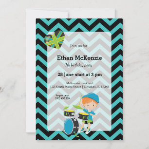 Rockstar party kaart