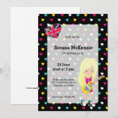 Rockstar party kaart (Voorkant / Achterkant)