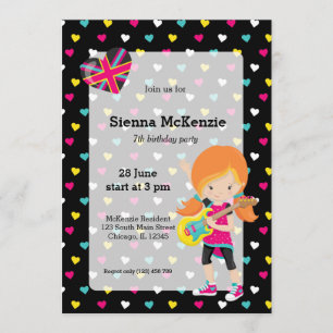 Rockstar party kaart