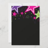 Rockstar Pink paarse gitaar Kaart (Achterkant)