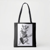 Rockstar Pooch, gitaarheld Tote Bag (Voorkant)