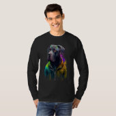 Rockstar portrait italian mastiff Cane Corso T-shirt (Voorkant volledig)