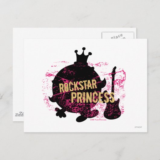 Rockstar Princess Briefkaart (Voorkant / Achterkant)