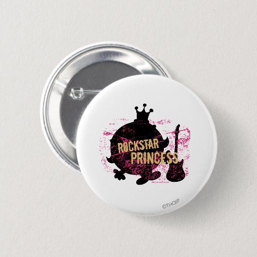 Rockstar Princess Ronde Button 5,7 Cm (Voorkant /achterkant)