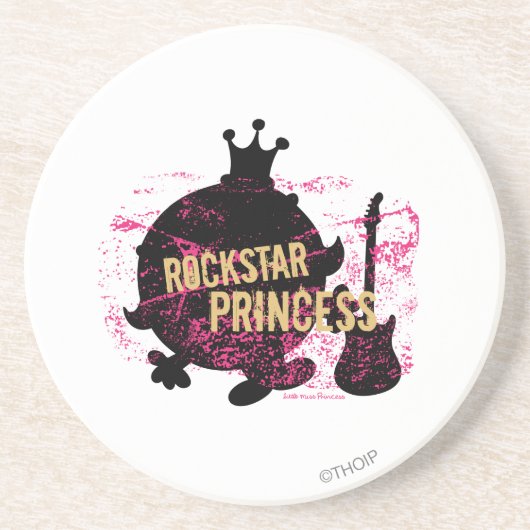 Rockstar Princess Zandsteen Onderzetter (Voorkant)