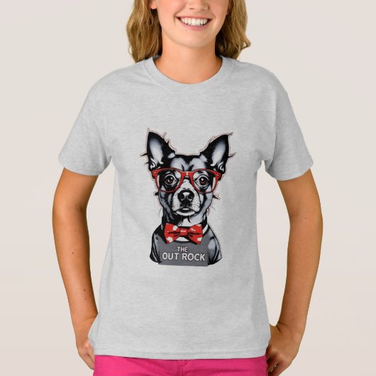 Rockstar Pup: het T-shirt van Out Rock (Voorkant)