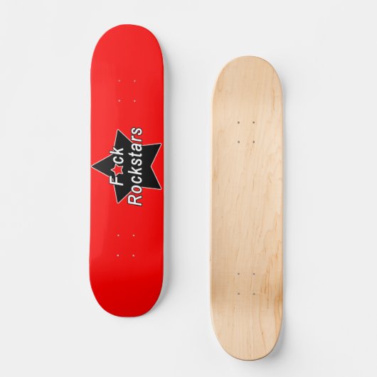 Rockstar Red Skateboard (Voorkant)