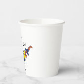 Rockstar Roadrunner Bird Playing Guitar Papieren Bekers (Links)