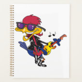 Rockstar Roadrunner Bird Playing Guitar Planner (Voorkant)