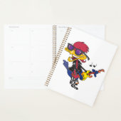 Rockstar Roadrunner Vogel die Gitaar Speelt Planner (Display)