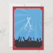 Rockstar Rock Muziek Optreden Verjaardagsfeest Uit Kaart (Achterkant)