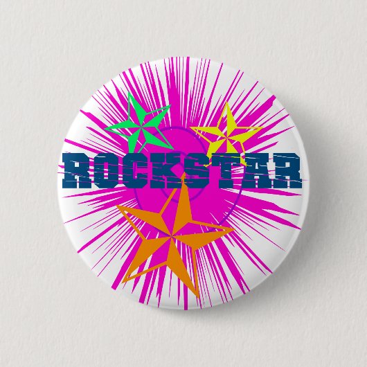 RockStar Ronde Button 5,7 Cm (Voorkant)
