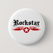 Rockstar Ronde Button 5,7 Cm (Voorkant)