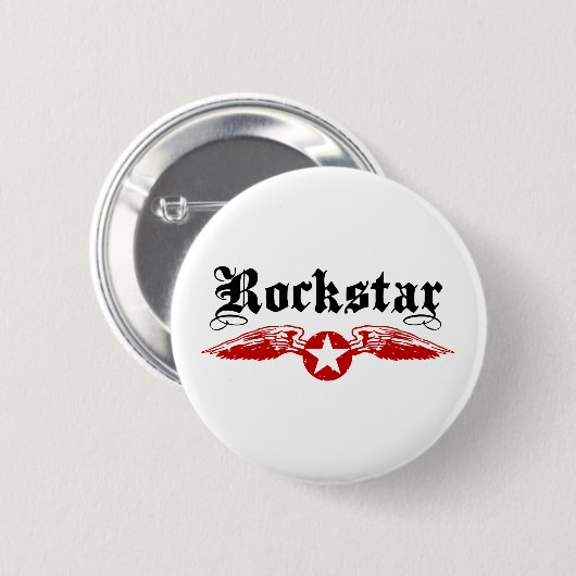 Rockstar Ronde Button 5,7 Cm (Voorkant /achterkant)