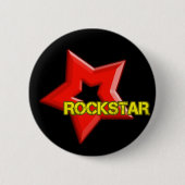 Rockstar Ronde Button 5,7 Cm (Voorkant)