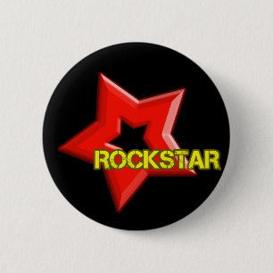 Rockstar Ronde Button 5,7 Cm