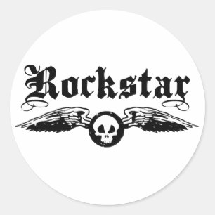 Rockstar Ronde Sticker