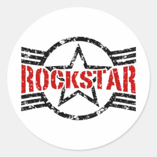 Rockstar Ronde Sticker