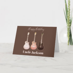 Rockstar Rustic Akoestische Gitaren Personaliseer  Kaart
