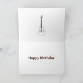 Rockstar Rustic Aoustic Guitars personaliseert oom Kaart (Binnen)