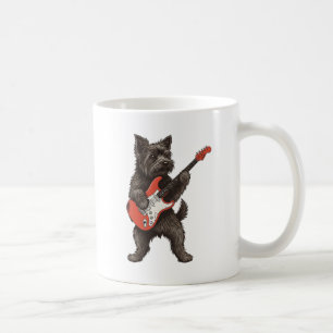 Rockstar Ruwharige Terrier Elektrische Gitaar Mok