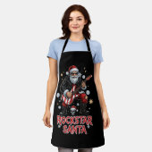 Rockstar Santa Apron Schort (Gedragen)