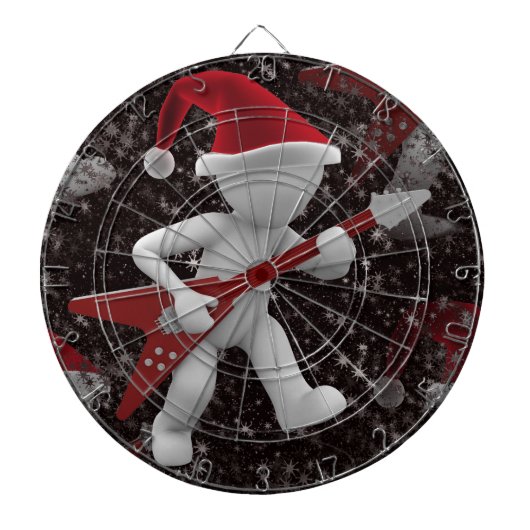 rockstar santa dartbord (Voorkant)