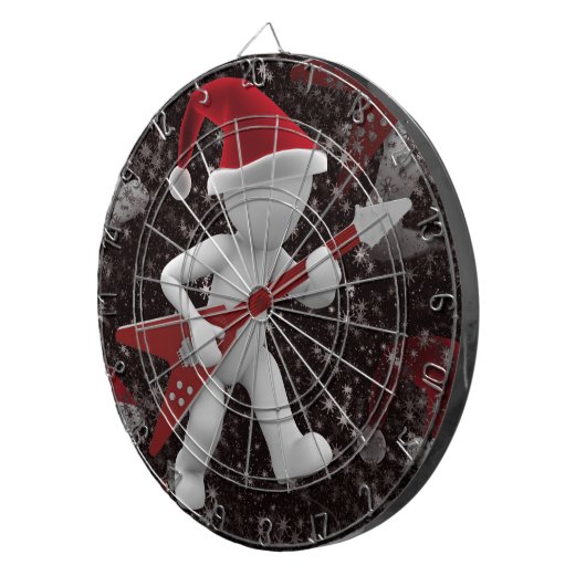 rockstar santa dartbord (Voorkant Rechts)