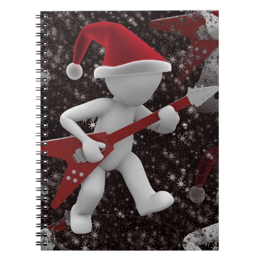 rockstar santa notitieboek (Voorkant)