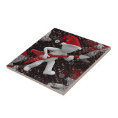 rockstar santa tegeltje (Zijkant)