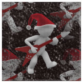 rockstar santa xmas - kerstmis stof (Close Up)