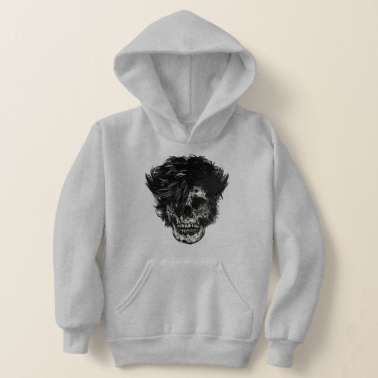 Rockstar Schedel met Wild Haar (Laagn)