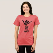 Rockstar Skelet Bruid Squad Party Crop Top (Voorkant volledig)