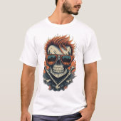 Rockstar Skull and Crossbones T-shirt (Voorkant)