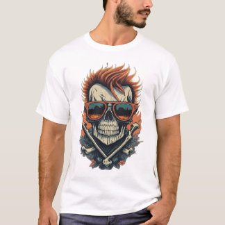 Rockstar Skull and Crossbones T-shirt