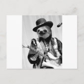 Rockstar Sloth #2 Briefkaart (Voorkant)