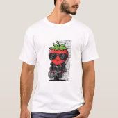 Rockstar Strawberry T-shirt (Voorkant)