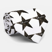 Rockstar-Stropdas (grijze texturen) Stropdas (Opgerold)