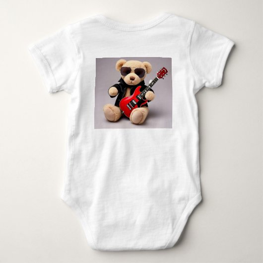 "ROCKSTAR TEDDY" ROMPER (Achterkant)