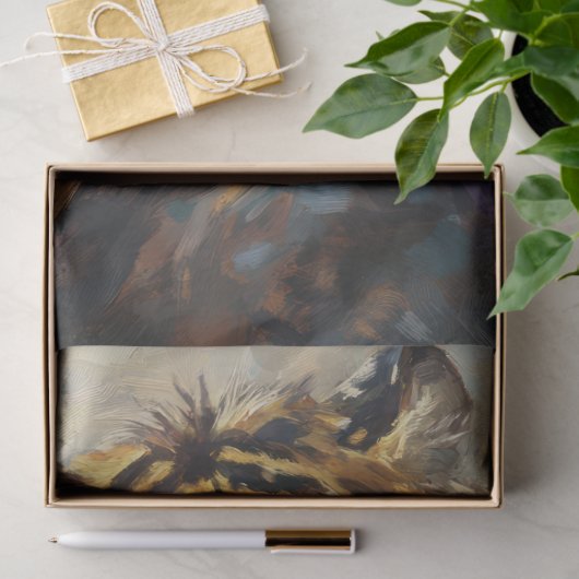 Rockstar Tiger Animal Art Decoupage Tissuepapier (Geschenk)