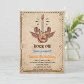  Rockstar-uitnodiging Bedankkaart (Staand voorkant)