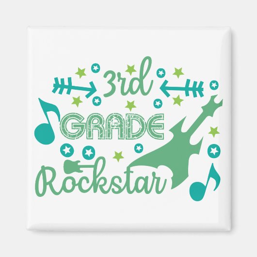 rockstar van de derde kwaliteit magneet (Voorkant)