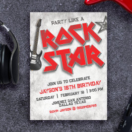 Rockstar Verjaardag Kaart