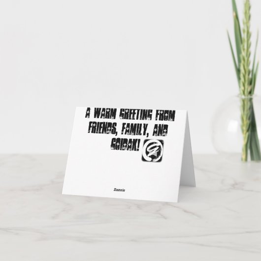 "RockStar" Verjaardagskaarten Kaart (Achterkant)