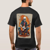 Rockstar Vibes: Skull & Cool T-shirt (Achterkant)
