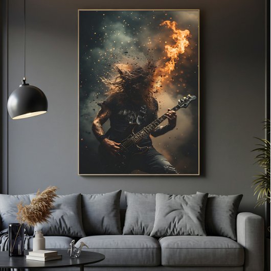 Rockstar Vlammen Poster