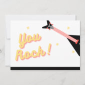 Rockstar werknemer Hartelijk dank voor uw platte k Bedankkaart (Voorkant)