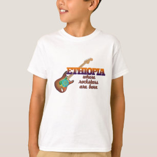 Rockstars worden in Ethiopië geboren T-shirt